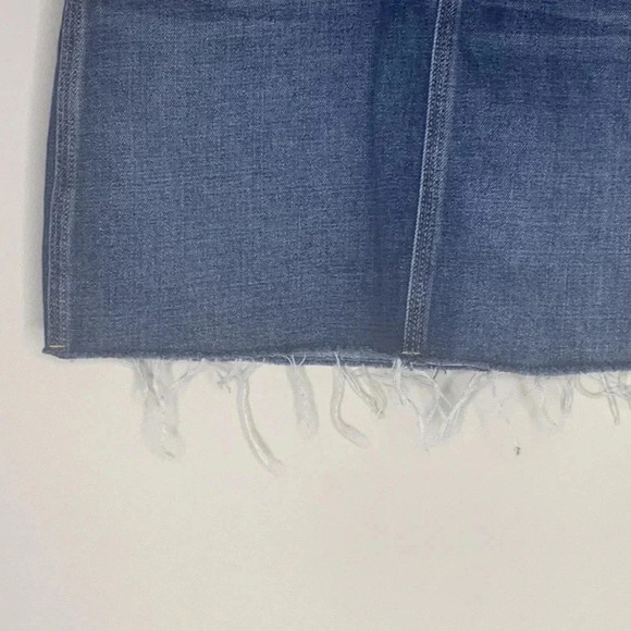 Madewell Rigid Denim Straight Mini Skirt: Reworked Edition Size 26 - Picture 4 of 8